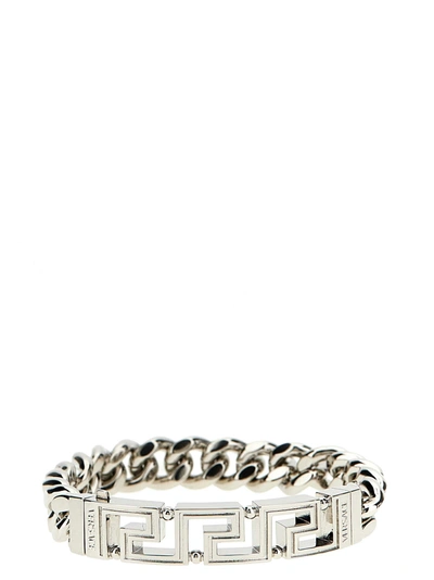 Versace Greca Bracelet In Silver