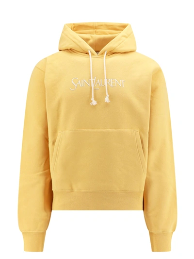 Saint Laurent Sweatshirt In Yellow