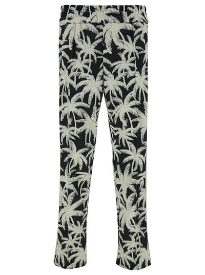 Palm Angels Palms Allover Track Trousers Black Off Whit