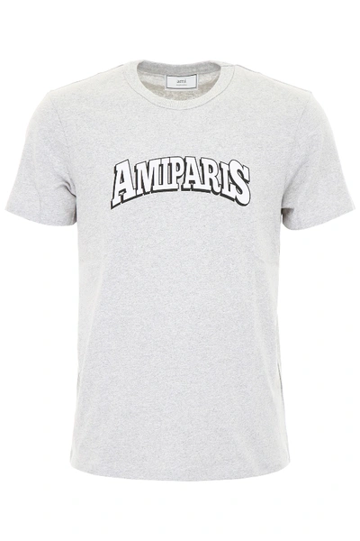 Ami Alexandre Mattiussi Printed T-shirt In Grey