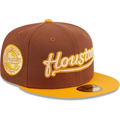 New Era Brown Houston Astros Tiramisu  59fifty Fitted Hat
