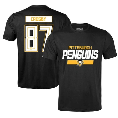 Levelwear Sidney Crosby Black Pittsburgh Penguins Richmond Player Name & Number T-shirt
