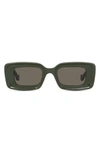 Loewe Anagram 46mm Geometric Sunglasses In Brown