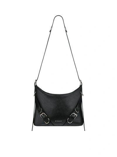 Givenchy Voyou Crossbody Bag In Full Grain Leather In Black