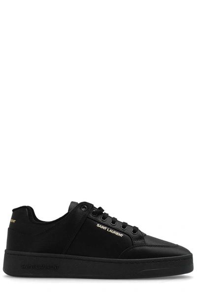 Saint Laurent Sl/61 Lace-up Sneakers In Bianco