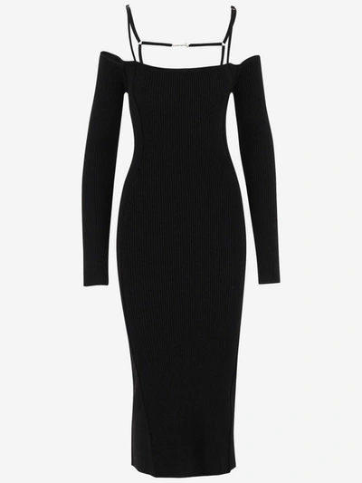 Jacquemus La Dressing Gown Sierra In Black