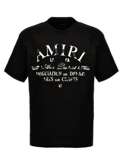 Amiri Distressed  Arts District T-shirt In Black