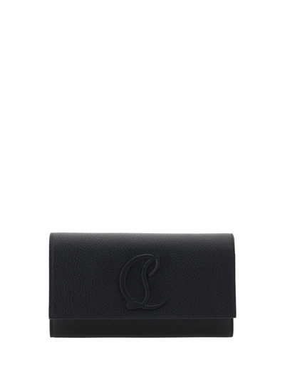 Christian Louboutin By My Side Shoulder Wallet In Black/black