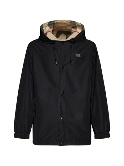 Burberry Jacket In Flax Ip Check