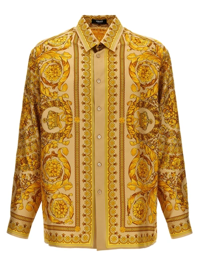 Versace Barocco Shirt In Multicolor