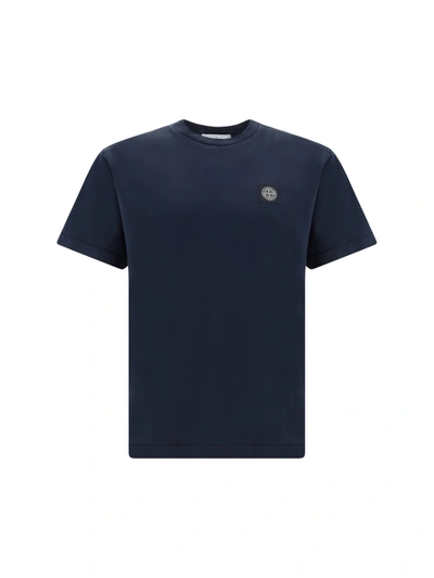 Stone Island T-shirt In Navy Blu
