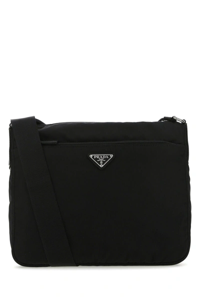 Prada Black Nylon Crossbody Bag In Nero