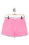 Roxy Sessions Cotton Corduroy Shorts In Sachet Pink