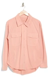 Thread & Supply Cyrus Cotton Blend Shirt Jacket In Rose Tan