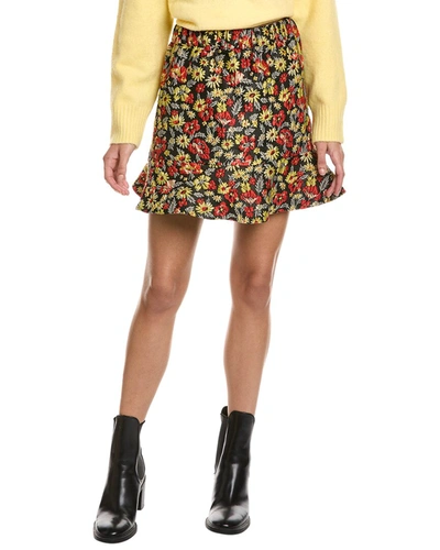 Ganni 3d Jacquard Mini Skirt In Multi