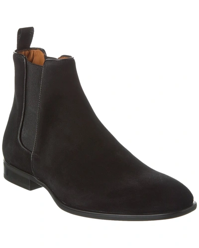 Aquatalia Adrian Weatherproof Suede Bootie In Black