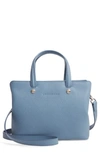 Longchamp Le Foulonne Zip Around Leather Tote - Blue In Nordic