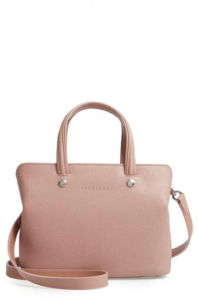 Longchamp Le Foulonne Zip Around Leather Tote - Beige In Greige