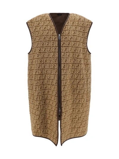 Fendi Waistcoat In Beige