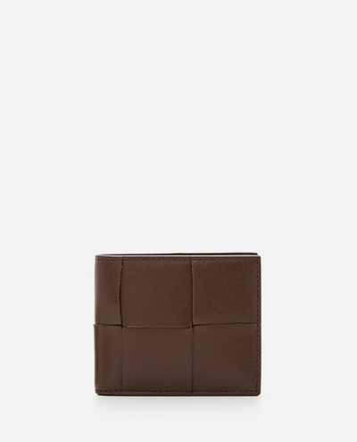 Bottega Veneta Intrecciato Wallet Urban Leather In Brown