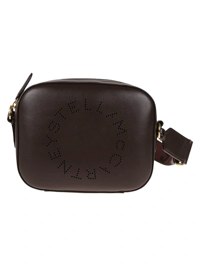 Stella Mccartney Small Camera Bag Eco Alter Mat In Chocolate Brown