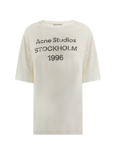 Acne Studios T-shirt In Dusty White