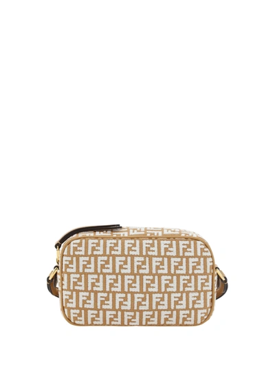 Fendi Camera Case Shoulder Bag In Nat/bco/miele Sc/os