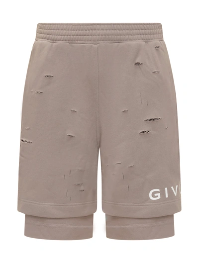 Givenchy Bermuda Shorts In Taupe