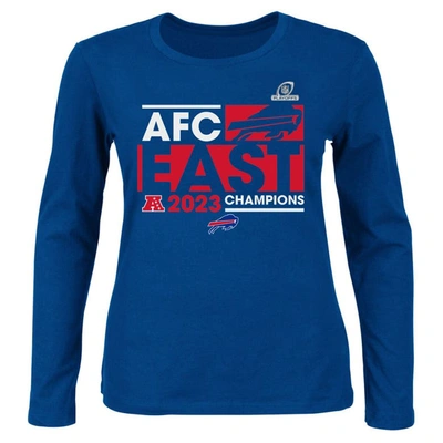 Fanatics Branded  Royal Buffalo Bills 2023 Afc East Division Champions Plus Size Conquer Long Sleeve
