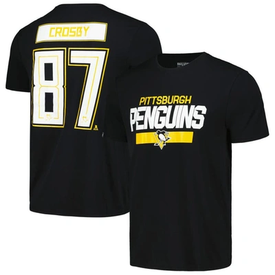 Levelwear Sidney Crosby Black Pittsburgh Penguins Richmond Player Name & Number T-shirt