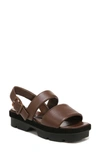 Vince Bowie Lug Sandal In Redwood