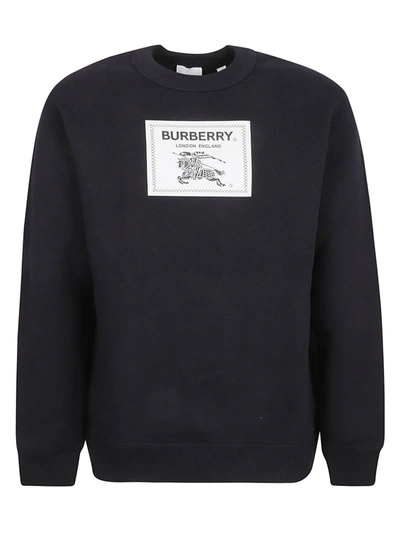 Burberry Lyttleton Sweatshirt In Blue