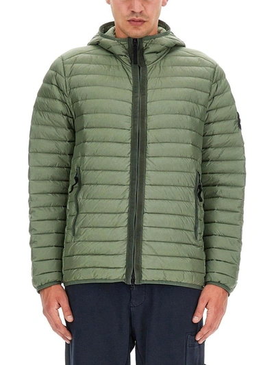 Stone Island Zip-up Puffer Jacket In Multicolor