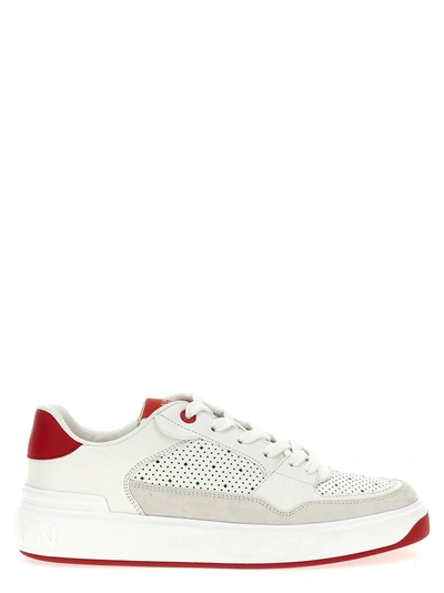 Balmain B-court Flip Sneakers In Red