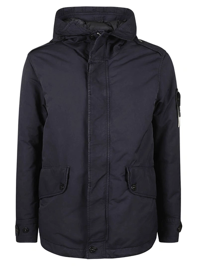 Stone Island Concealed Fitted Jacket In V0020