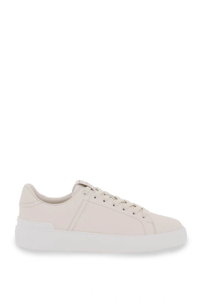 Balmain B-court Sneakers In White