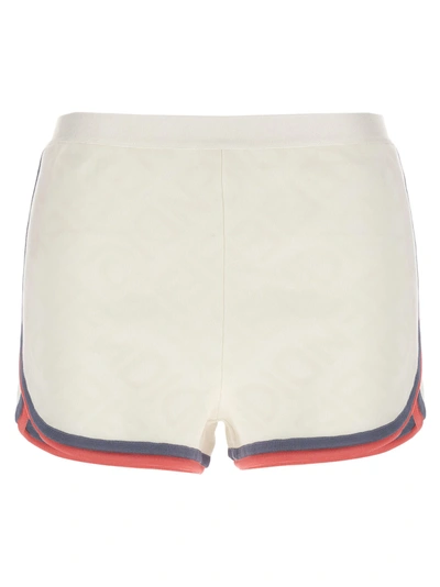 Fendi Logo Shorts In White