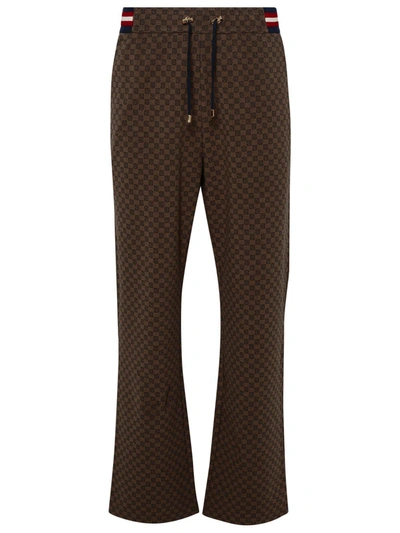 Balmain Pants In Brown Polyester