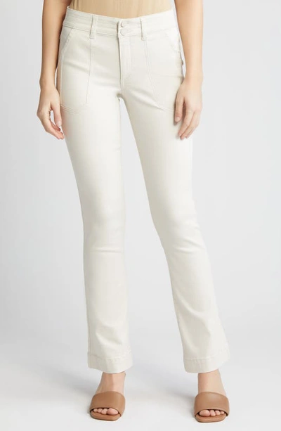 Wit & Wisdom 'ab'solution High Waist Flare Jeans In Blanched Almond