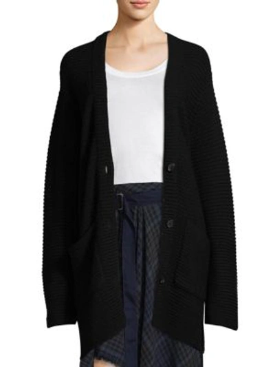 Public School Fleta Knit Cardigan In Black