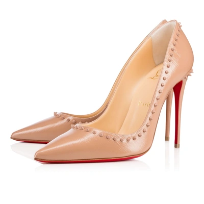 Christian Louboutin Anjalina 100 Nude Patent Leather Givree - Women Shoes -  | ModeSens