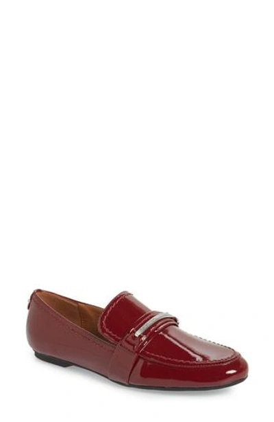 Calvin Klein Orianna Loafer In Red Rock Patent