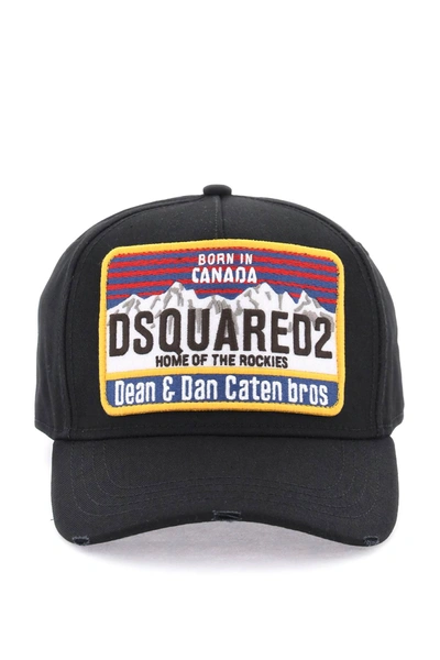 Dsquared2 Baseball Hat With Logo In Black (black)