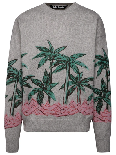 Palm Angels Beige Wool Blend Sweater