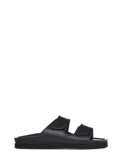 Palm Angels Black Rubber Slippers