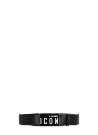 Dsquared2 Icon Belt In Black