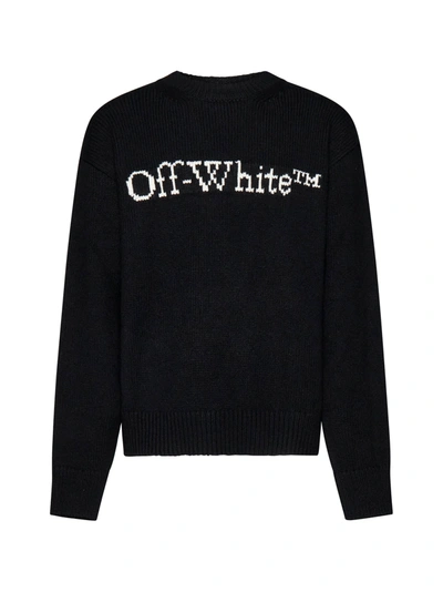 Off-white Logo Sweater In Black