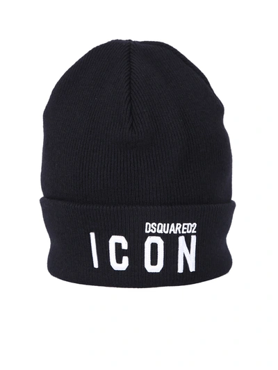 Dsquared2 Knitted Hat  In Black