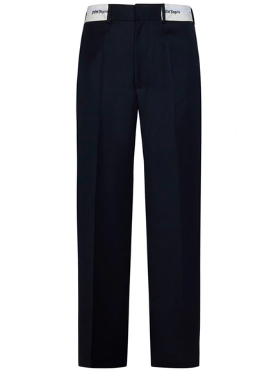 Palm Angels Sartorial Tape Chino Pants In Blue