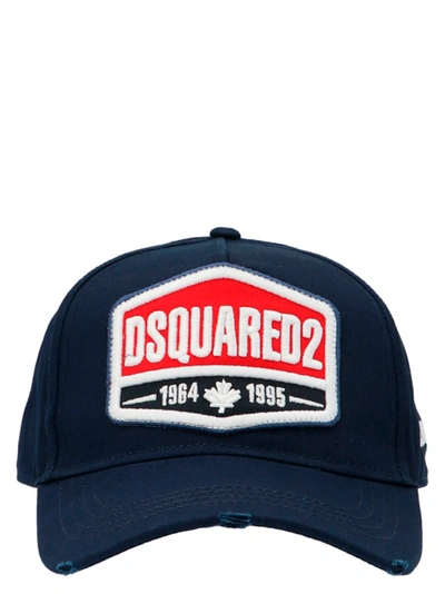 Dsquared2 Logo Cap In Blue